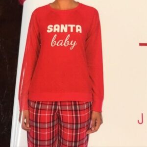 BNIP - Christmas pjs Set  ♡ Santa Baby Christmas Pajamas - Sz S ♡
